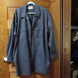 Dickies Navy Blue  Button Down Work Shirt Mens Size 3XL